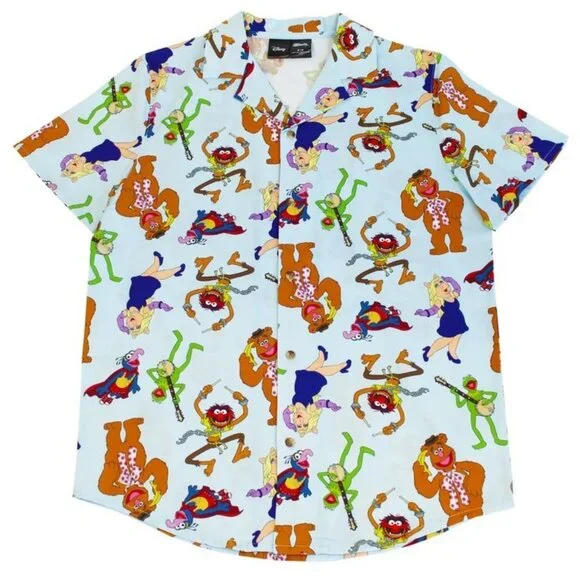 Cakeworthy Muppets AOP Button Up Shirt NWT Unisex Size M - Picture 1 of 1